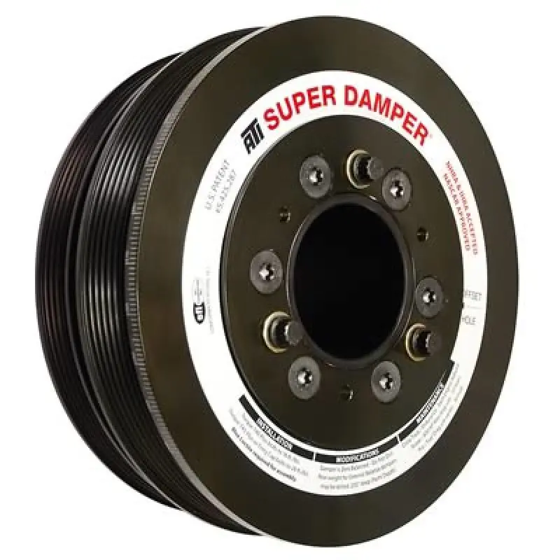 Ati Lightweight Steel Harmonic Damper – 7.425-Inch Diameter, 6/4 Groove Design, Compatible With Ls3 Camaro (2010–2015), Gen Iii Vortec Trucks, And Ls Engines With 3-Ring Configuration 1