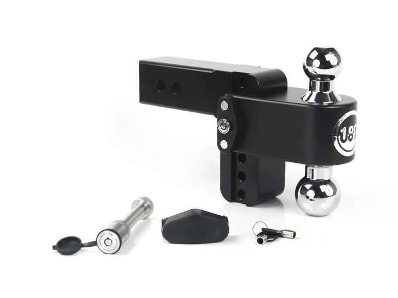 Weigh Safe Ws05 4-Inch Drop Receiver Hitch With 2.5-Inch Shank – 10,000 Lb Tw / 18,500 Lb Gtw, Black Cerakote Finish 1