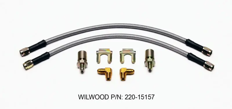 Wilwood Flexline Brake Hose Kit For 1950–1953 Mg Td Front Axle 1