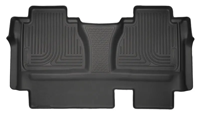 Husky Liners 14-15 Toyota Tundra Double Cab Pickup Weatherbeater Black 2Nd Seat Floor Liners 1