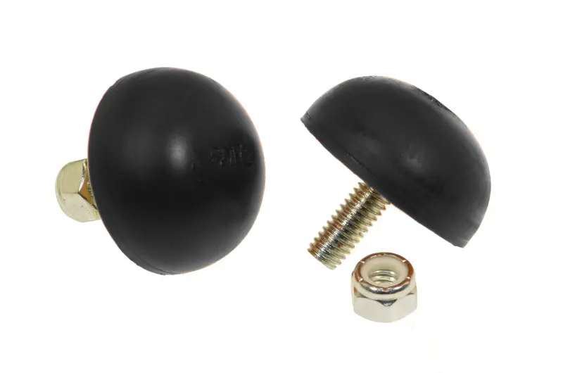 Prothane Universal Polyurethane Bump Stop – 11/16-Inch X 1-5/8-Inch Diameter, Button Style, Black 1