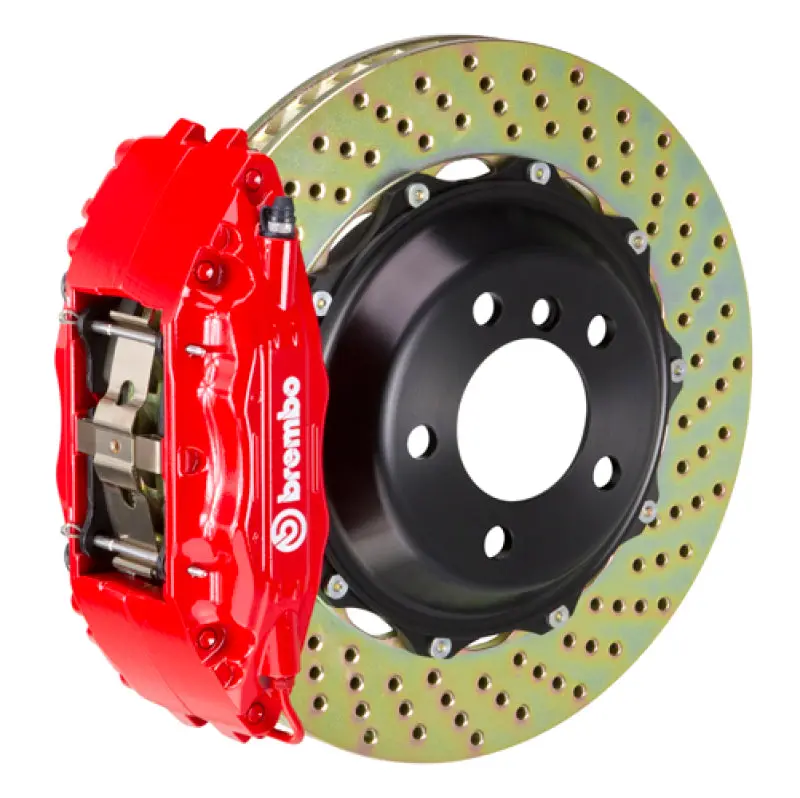 Brembo Gt Big Brake Kit – Front, 6-Piston Calipers, 355X32Mm Drilled 2-Piece Rotors For 2003–2008 Sl500 1