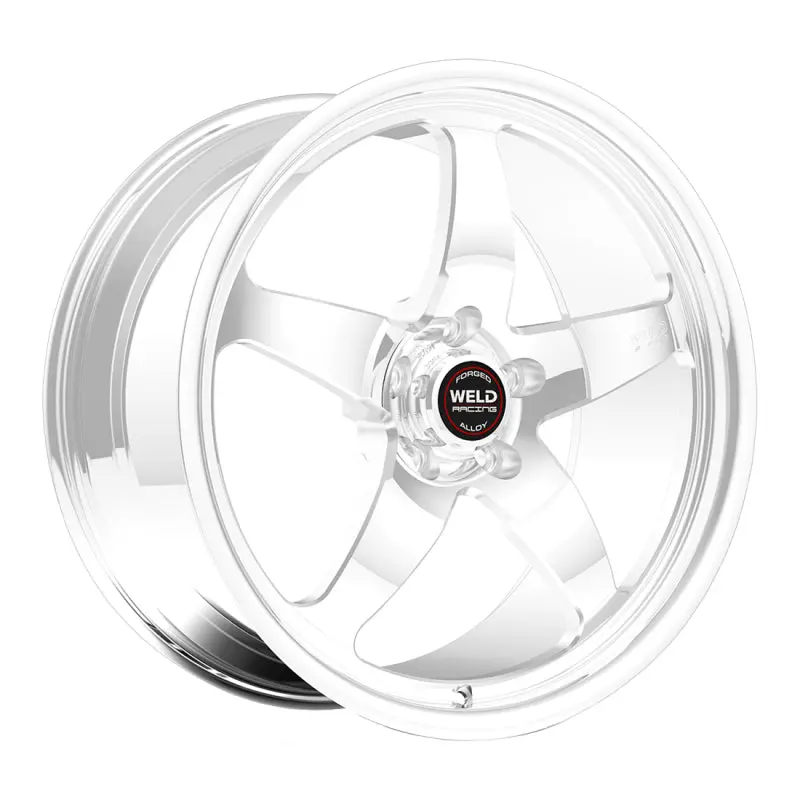 Weld S71 Polished Aluminum Wheel: 20X8", 5X4.5", 4.5" Backspace – Low-Pad Design, Non-Beadlock 1
