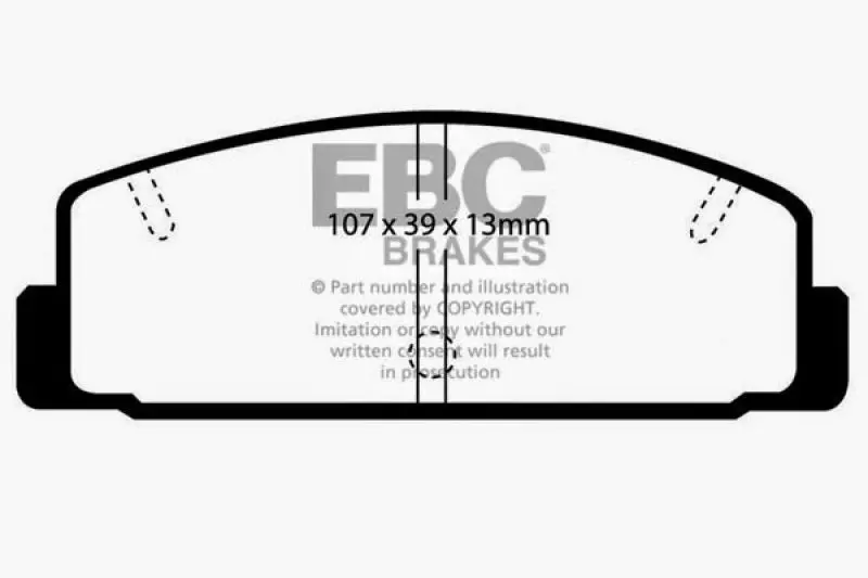 Ebc Bluestuff Rear Brake Pads For 1986–1989 Mazda Rx-7 (2.4L Rotary / 1.3L) – Vented Rear Rotors Compatible 1
