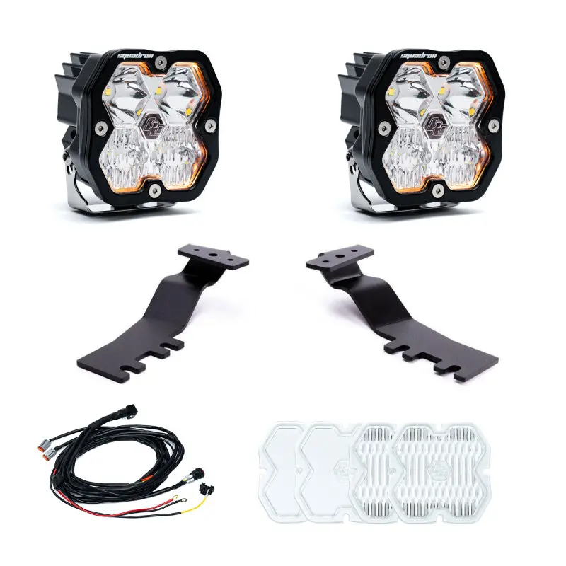 Baja Designs 2025+ Toyota 4Runner Squadron Sport 2.0 A-Pillar Kit (Driving/Combo) - Clear 1
