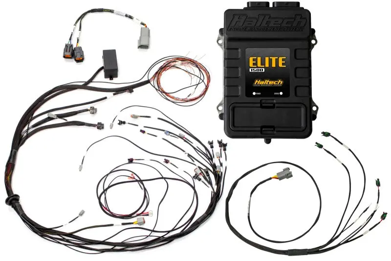 Haltech Elite 1500 Ecu Kit With Terminated Wiring Harness – Square Ev1 Injector Connectors 1