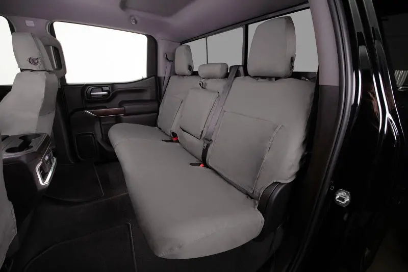 Covercraft Custom-Fit Polycotton Seat Covers For 2018–2024 Ford Expedition Third Row – Misty Grey Color, Seatsaver Series 1