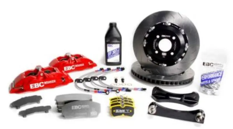 Ebc Racing Apollo-4 Big Brake Kit For 2004–2009 Honda S2000 Ap2 – Red Calipers, 330Mm Front Rotors 1