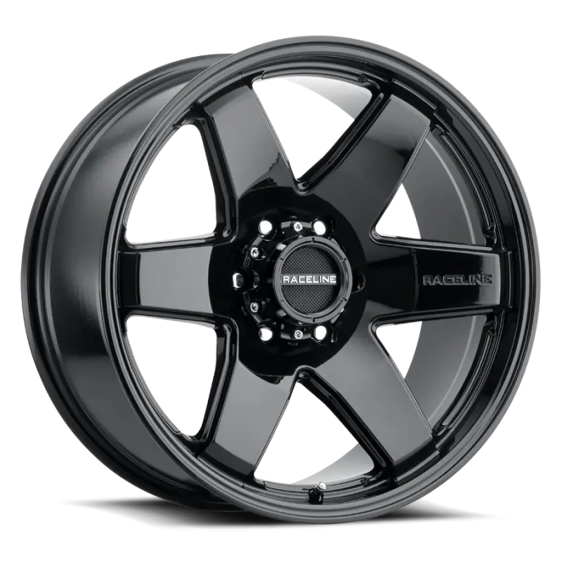 Raceline Addict 18X8-Inch Gloss Black Wheel – 5X114.3 Bolt Pattern, 35Mm Offset, 72.62Mm Bore 1