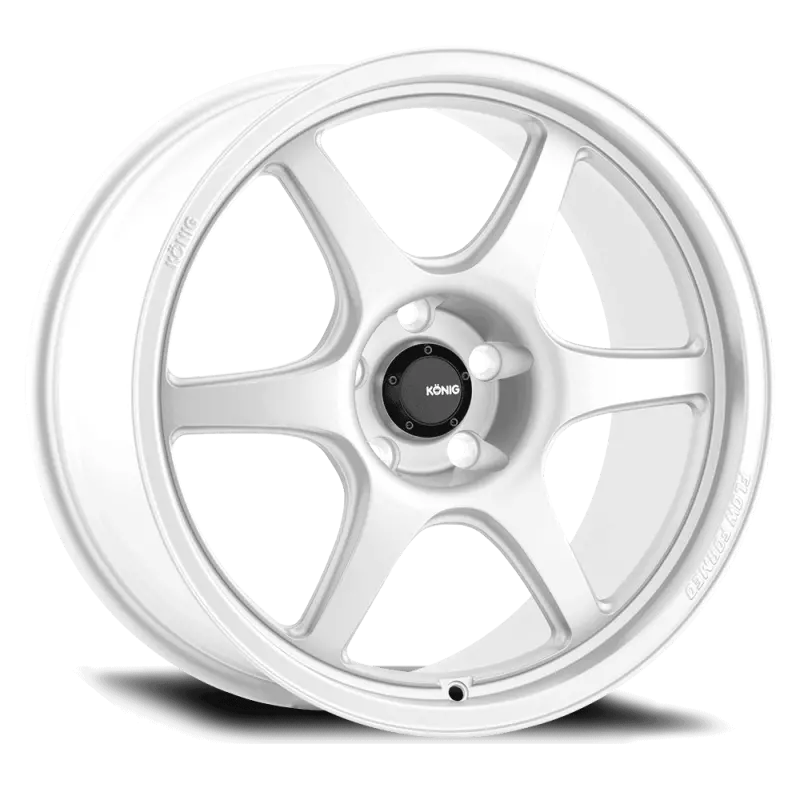 Konig Hexaform Gloss White Alloy Wheel – 15X7.5 Inch, 4X100 Bolt Pattern, Et35 Offset 1