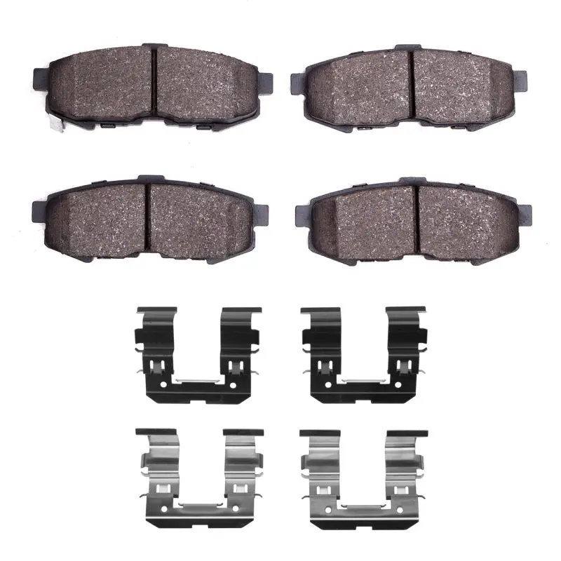 R1 Optimum Oe Replacement Brake Pad & Hardware Kit – Rear Axle, 2004–2006 Mazda Mpv 1