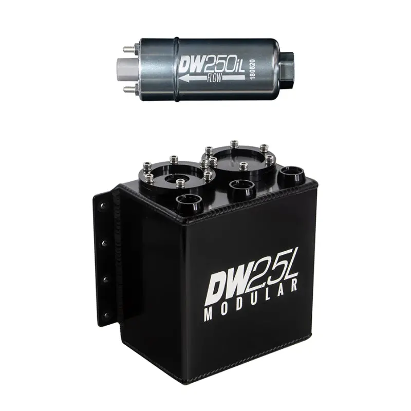 Deatschwerks 2.5-Liter Modular Fuel Surge Tank – Includes Dw250Il In-Line Pump 1