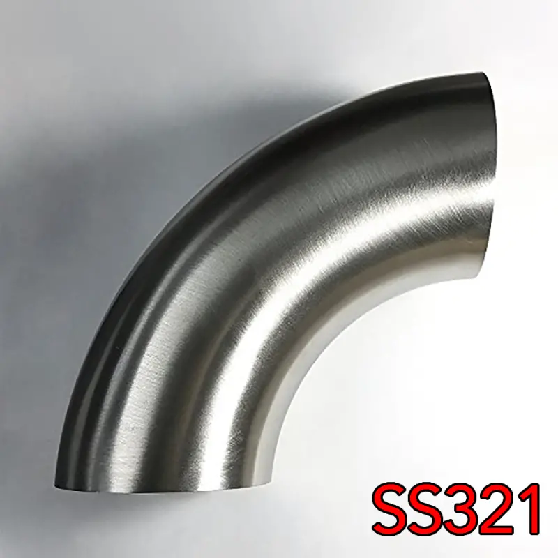 Stainless Bros Ss321 1.625" Mandrel-Bent 90° Elbow – 1.5D Radius, 16Ga Wall Thickness 1
