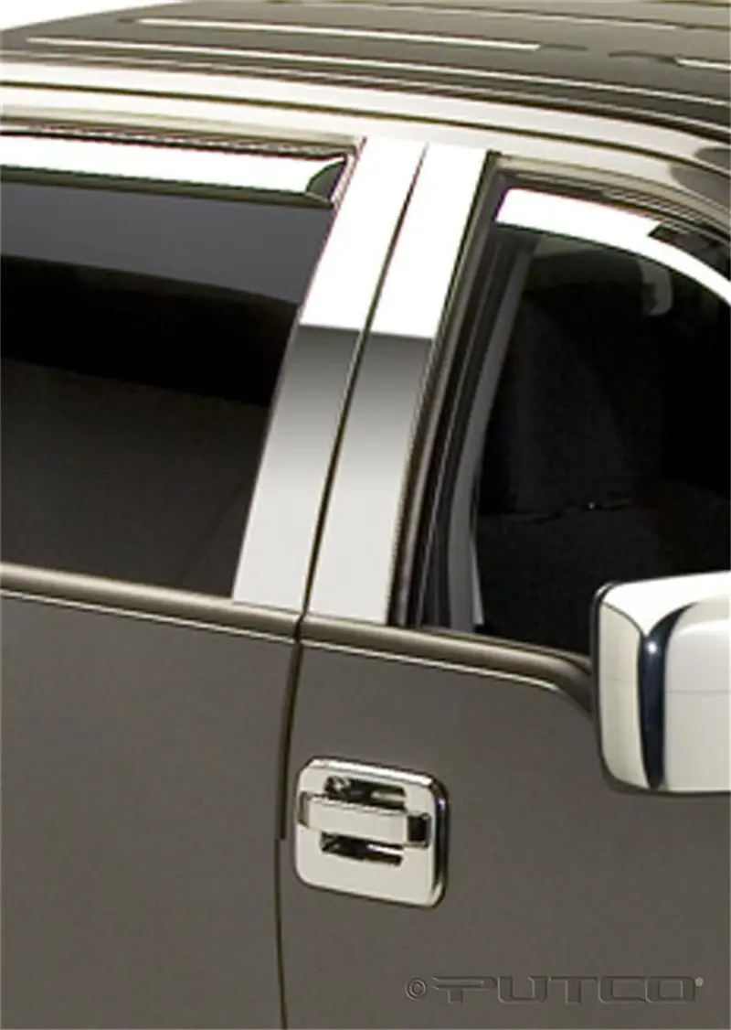 Putco Stainless Steel Pillar Post Trim Set – Classic Style For 2004–2014 Ford F-150 Supercab & Supercrew 1