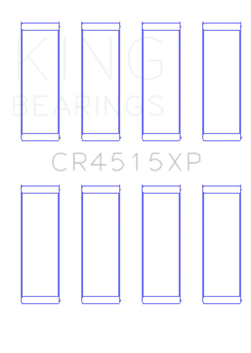 King Connecting Rod Bearing Set For Chrysler/Ford/Mazda Duratec 2.0L 16V (121Ci) Engines – Set Of 4 1