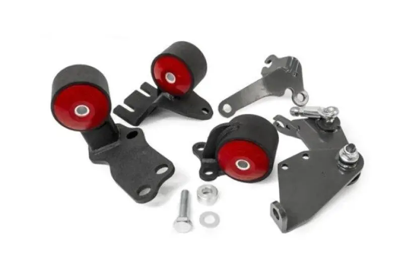 Innovative Black Steel Engine Mounts For 1988–1991 Honda Civic B-Series – 60A Bushings, No Actuator 1