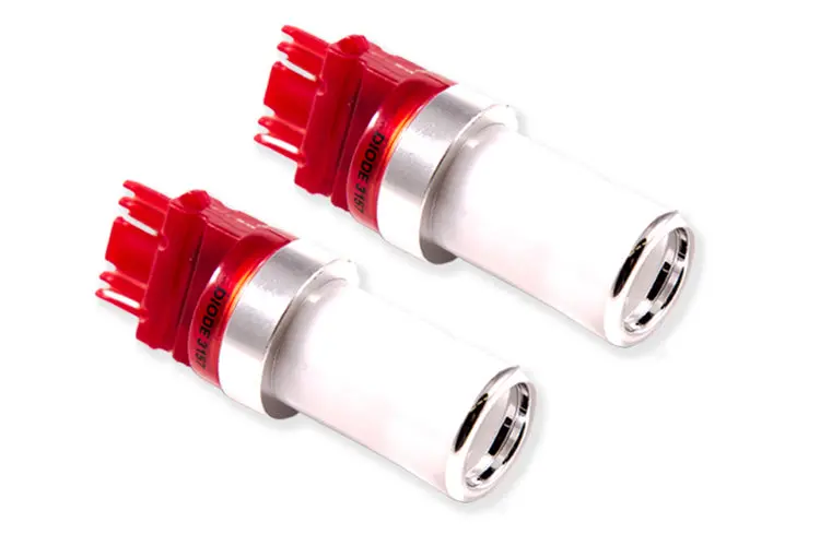 Diode Dynamics Hp48 Led Bulbs – Red 3157 Dual-Function (Brake/Tail), Pair 1