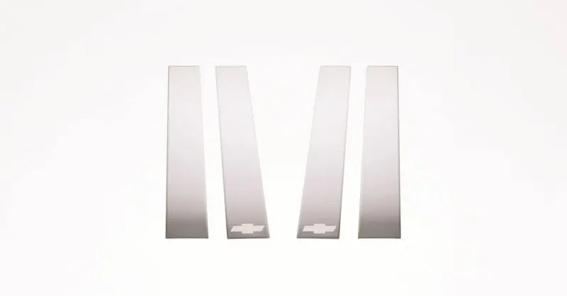 Putco Stainless Steel Pillar Posts – Classic Design For 2014 Chevrolet Silverado Hd Crew Cab 1