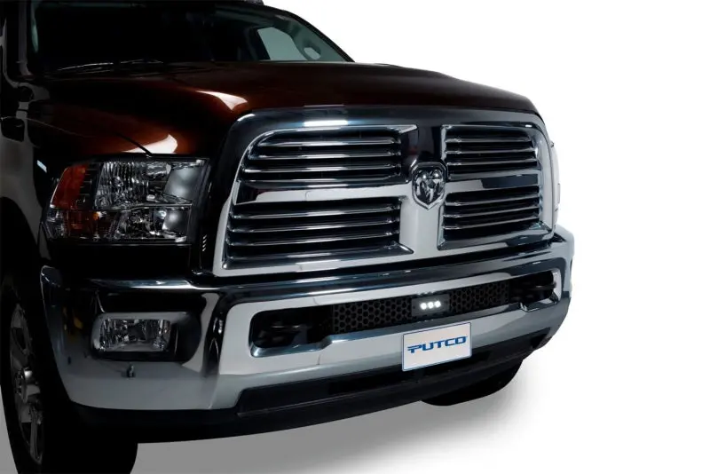 Putco Ss Punch-Style Bumper Grille Insert With 10" Luminix Led Light Bar For 2011–2018 Ram Hd – Black 1