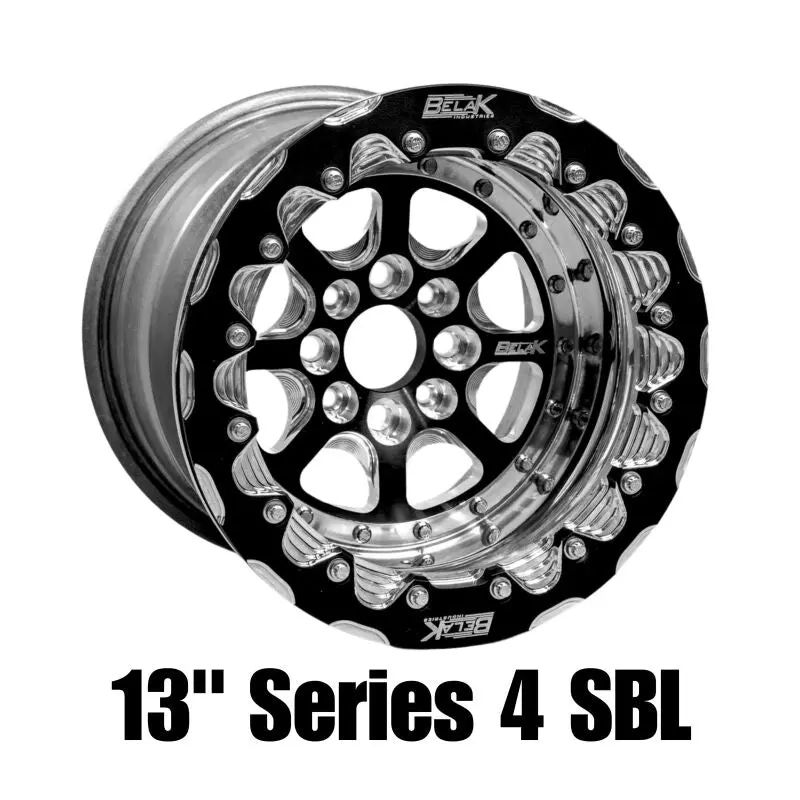 Belak Dbl Beadlock Billet Aluminum Wheel – 13X11", 4X100 Bolt Pattern, 5" Backspace (Small Brake Kit Required) 1