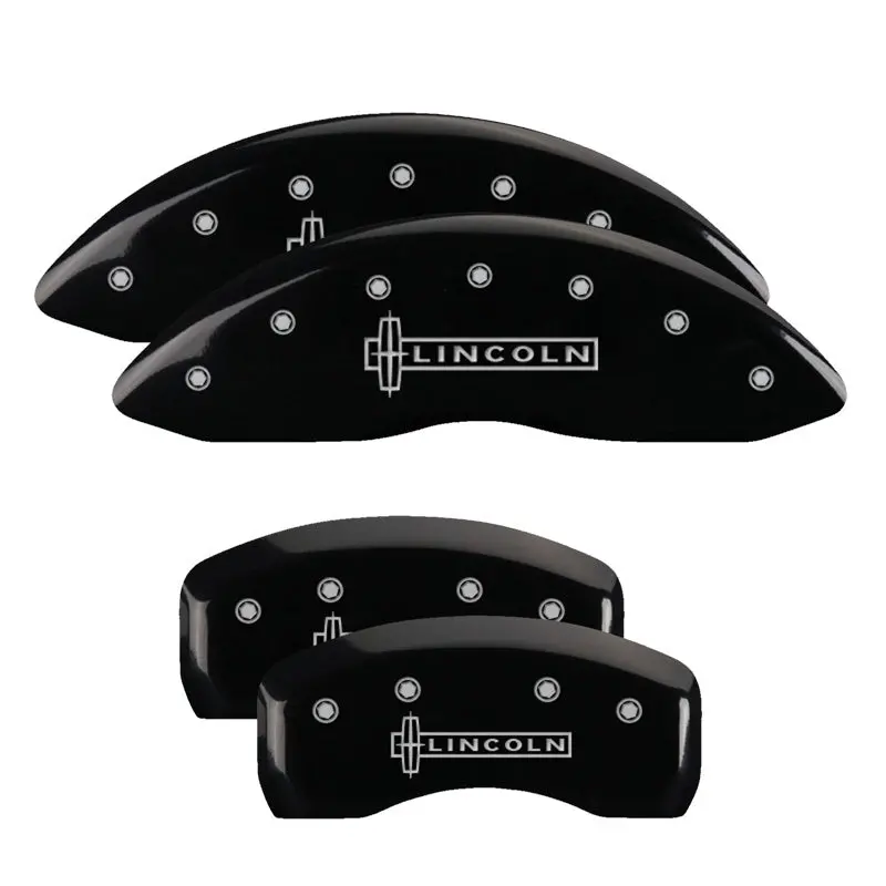 Mgp Engraved 4-Piston Caliper Covers For 2018 Lincoln Continental – Black With Silver Accent 1